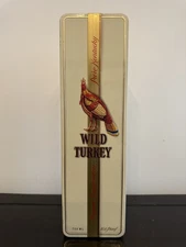 Wild Turkey 101 Proof Pure Kentucky Whiskey Hinged Metal Tin Box 1991 Vintage