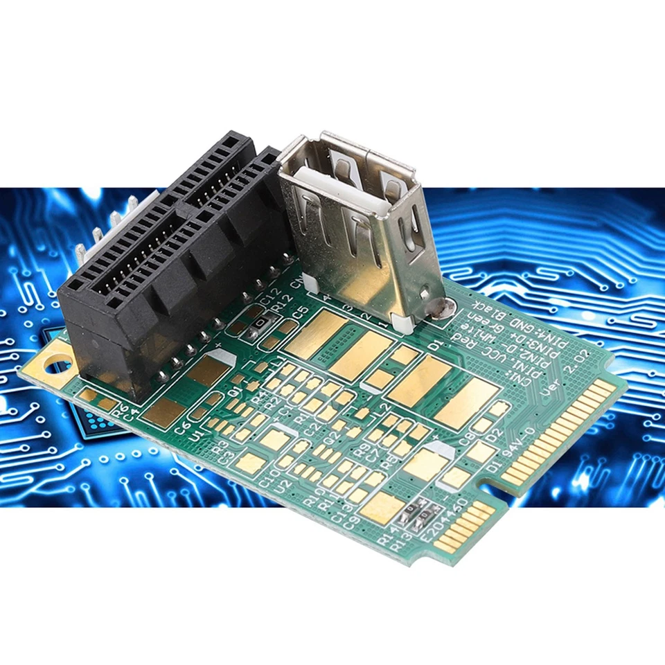 Mini Pci-E To Pci Express 1X Slot Adapter Riser Card Test Pci-E 4X/8X/16X AM - Image 4 of 4