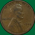 1909-VDB Lincoln Wheat Cent Very Fine VF Coin #37511