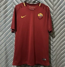 Nike AS Roma 2017-18 Home Soccer Jersey Kit Men’s Size Large # 11