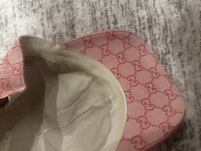 Gucci Cap GG Monogram Pink Größe L Neu Rechnung Ungetragen