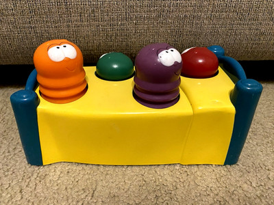 VINTAGE 2001 PLAYSKOOL WHACK A MOLE BED BUG SMASH TOY HASBRO (NO HAMMER)