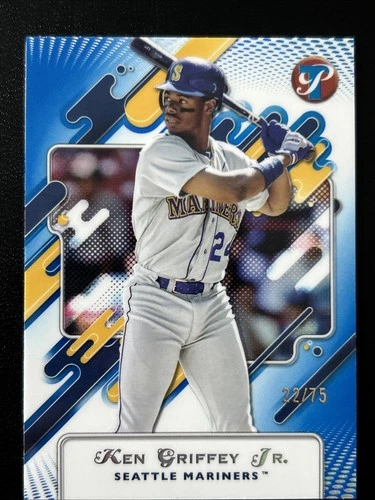 2025 Topps Pristine - Ken Griffey Jr #249 Blue Refractor /75 - Seattle Mariners
