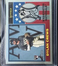 2025 TOPPS Dylan Crews ROOKIE Player Icons SILVER FOIL #76PI-15 NATIONALS