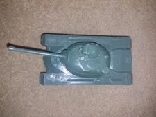 VTG TIM MEE TOYS MILITARY ARMY TANK M48 PATTON TANK OD GREEN 1970'S 5" PLASTIC