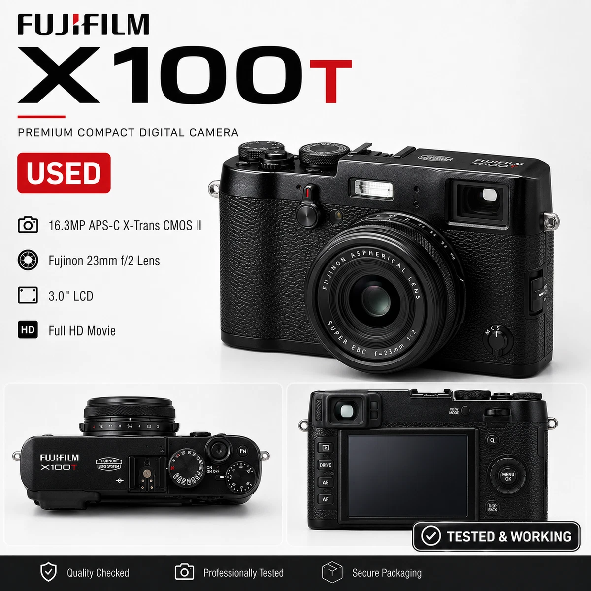 Preços baixos em Câmeras digitais Fujifilm X100T | eBay