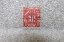 1930 U.S. CANCELLED 10c POSTAGE DUE SCOTT #J74