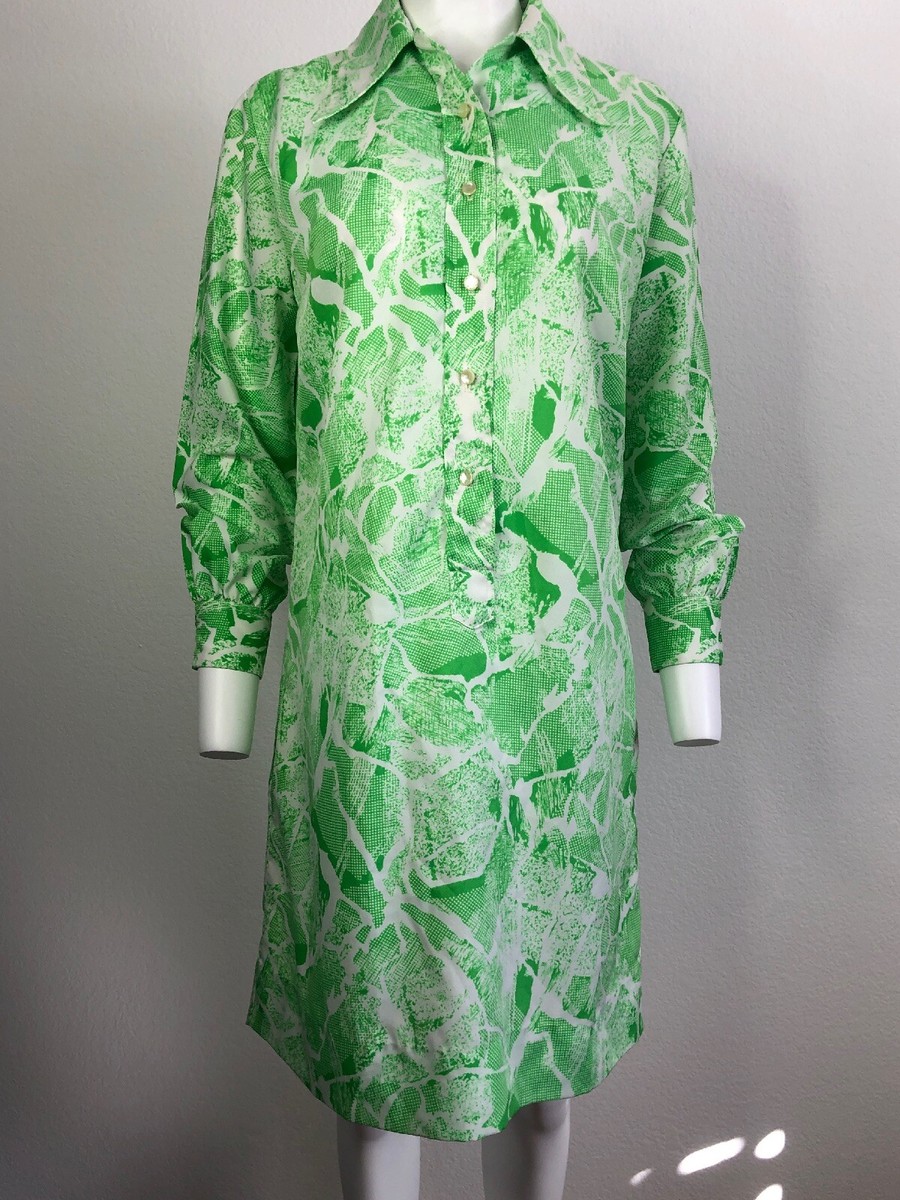 Vtg 60s Lady Manhattan womens Green Geometric Mod Shirt Dress Vintage 14 2016 | eBay Vtg 60s Lady Manhattan womens Green Geometric Mod Shirt Dress Vintage 14 2016 | eBay