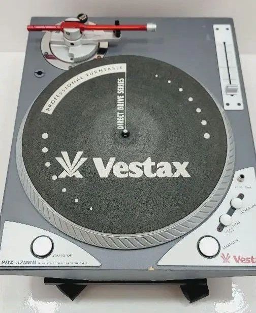 VESTAX PDX-a2 mk2 Turntable Silver working product VG condition Free Shipping