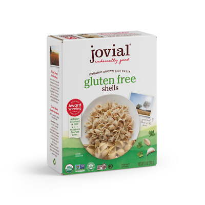 Jovial 100% Organic Gluten-Free Brown Rice Shells Pasta 12 Oz Shelf-Stable Home