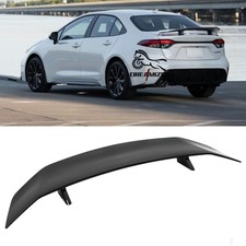 For Toyota Corolla Sedan 46 Gt Style Racing Glossy Blk Rear Trunk Spoiler Wing