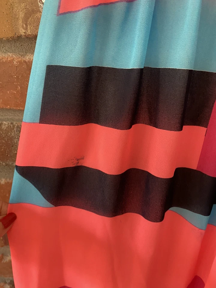 Truly Me Kids Girls Dress Sequin Sparkles Gray Rainbow Hi- Low Summer Size 12 - Image 4 of 4