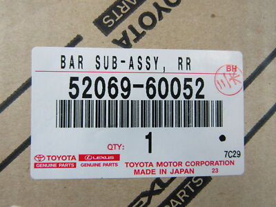52069-60052 Toyota Bar sub-assy, rear bumper, lh 5206960052, New