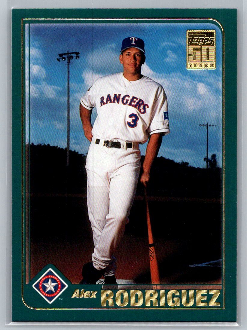 2001 Topps 50 Years #612 Alex Rodriguez Texas Rangers Baseball