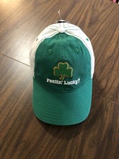 Feelin  Lucky St Patrick  s Day Patty  s Baseball Hat Irish NWT Hook Loop
