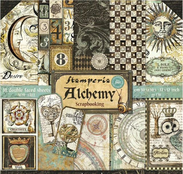 CLOCKWISE Collection PAPER CRAFTING 12x12 Inch Paper Pack STAMPERIA SBBL39 New