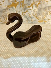 Ceramic Brown Swan Towel Holder