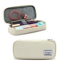 Pencil Case, Multi- Slot Pencil Pouch, Portable Pencil Bag, Pen Case White