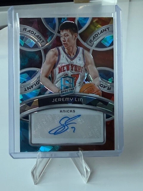 Jeremy Lin New York Knicks Basketball Autographed Sports Trading