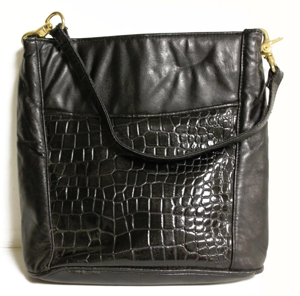 Cartera de hombro AJ VALENCI negra Foto 3 de 4