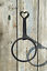 miniatura 1  - Hand made wrought iron Shaker heart towel ring wall mounted folk art style 