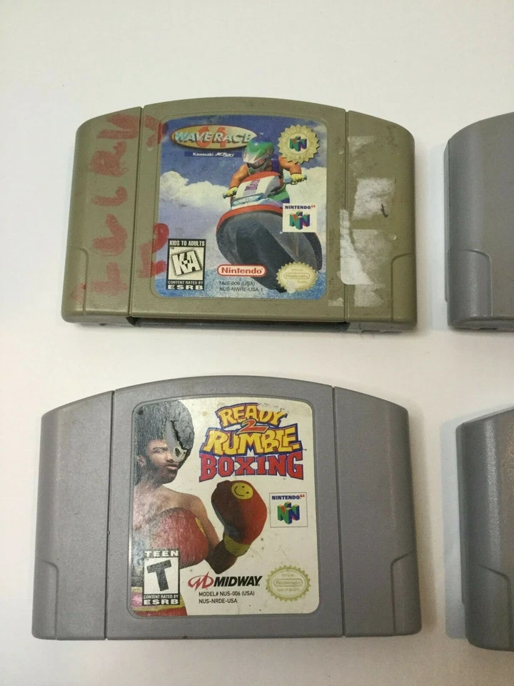 Nintendo 64 Game Lot of (6) Waverace Excitebike NHL NBA, Ready2Rumble Star Wars - Image 4 of 4