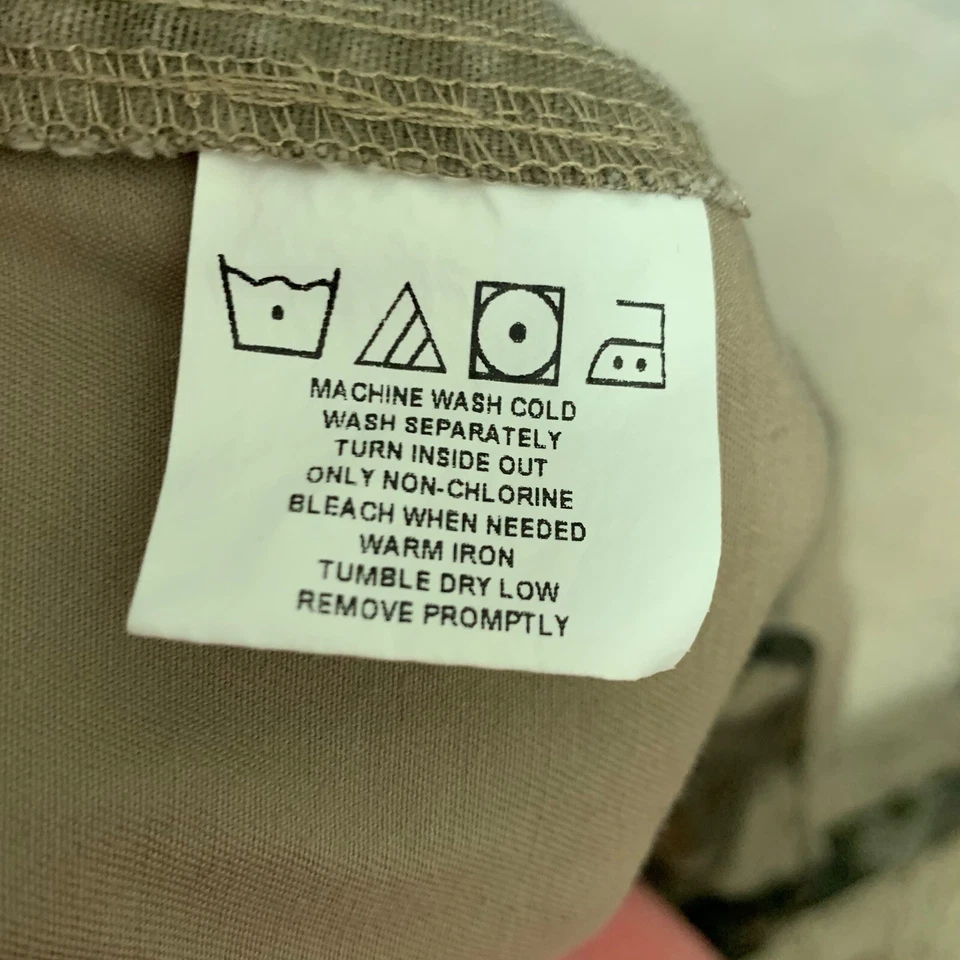 Wrangler Pro Gear Shirt Mens XL Long Sleeve Khaki Camo Shooting Patch Hunting - Image 4 of 4