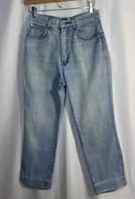 Vintage Sz 10 Retro 90s PS Gitano Womens Acid Wash Mom Jeans  27 x25” Blue Y2K