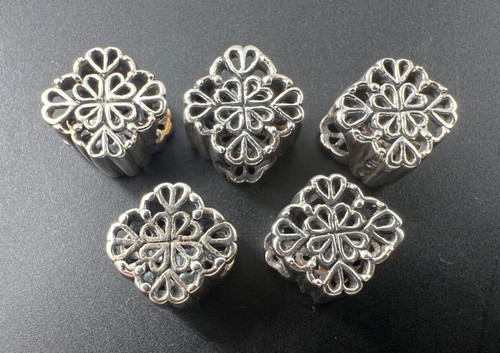 NEW QUALITY GOLD STERLING SILVER 925 FILIGREE CHARMS BEADS LOT