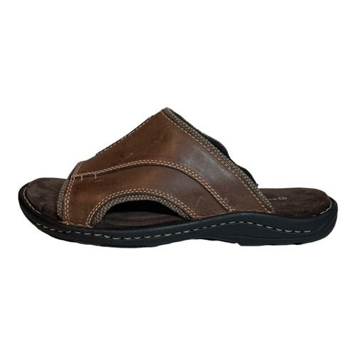 Rockport Slides Sandals Mens 11.5 Brown 