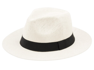 Panama Wide Fedora Trilby Gangster Summer Beach Sun Straw Women Men Hat SPF50+