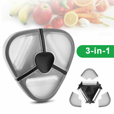 3-in-1 Stainless Steel Kitchen Peeler Potato Fruit Vegetable Cutter Corer Slicer