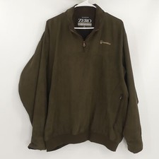Zero Restriction Golf Outerwear Herringbone Microsuede Pullover Men's Large L
