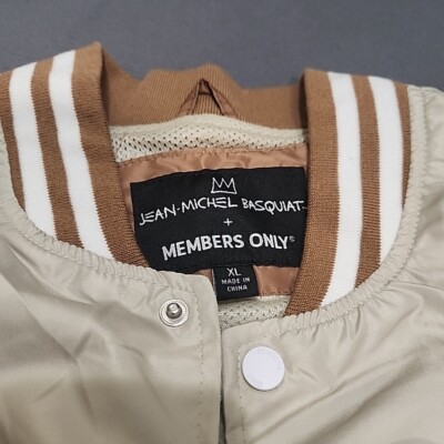 Jean Michel Basquiat X Members Only Mona Lisa Mens XL Varsity