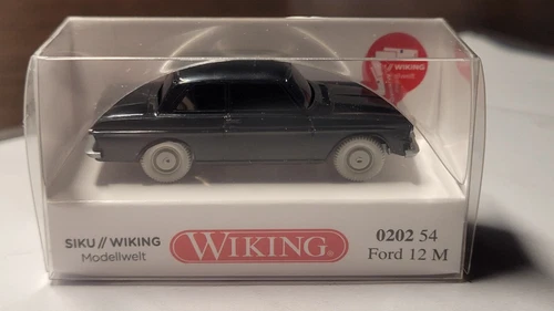 Wiking 0202 54 Ford 12 M P4 schwarz 100. Saure Auktion in OVP