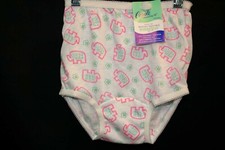 Girls Sz 6 NOS Vtg 60s Panties PINK ELEPHANT PRINT Cotton Full Cut Underwear