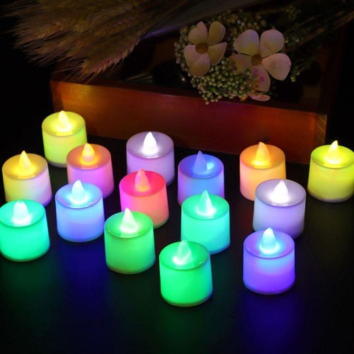Tea Light Moving Flicker Flameless Led Timer with Candles A9Q9 - Picture 5 of 17