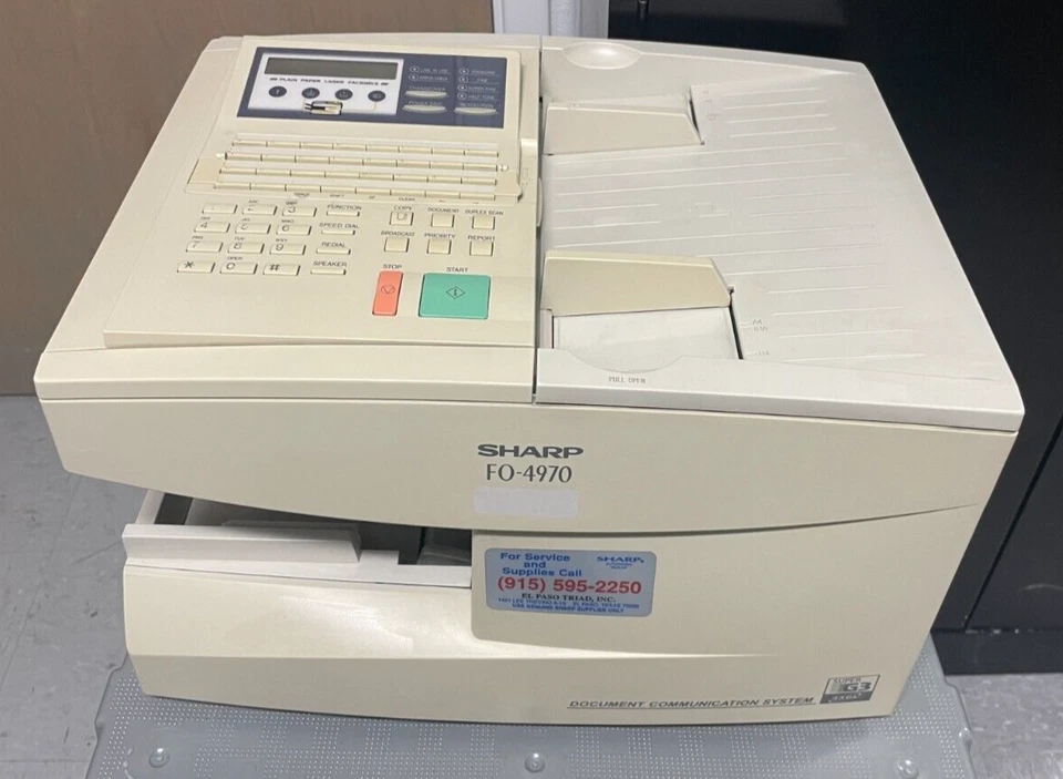 SHARP FO-4970 Facsimile Equipment & Document Communications System, Super G3 - Image 2 of 4