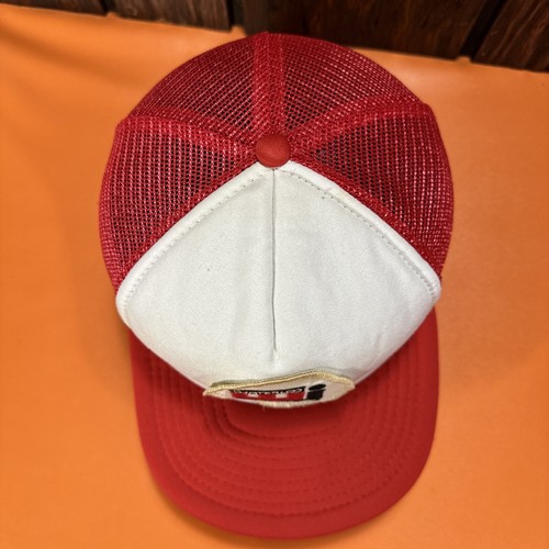 Vintage Waterloo Industries Trucker Hat Snapback Cap Patch 80s Foam Mesh Vtg Red - Picture 7 of 11