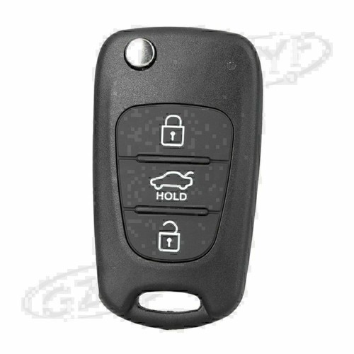Fit KIA Rondo Sportage Soul Rio S161C Remote Key Fob Case Shell 3 Button Flip - Foto 3 di 7