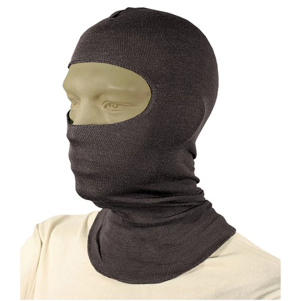 Máscara facial completa BlackHawk 18 polegadas preta leve costura plana Nomex Balaclava - Imagem 3 de 4