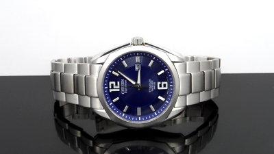 Citizen BM7080-54L Eco Drive Titanium Blue Dial Sapphire Crystal