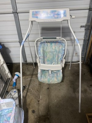 Vintage Graco Swyngomatic Battery Converta-Cradle Battery Swing/Cradle READ DESC