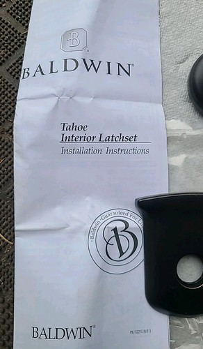 Baldwin Venetian Bronze Half Dummy Door Knob Set Tahoe 5442.112.IDM Complete New - Picture 5 of 8