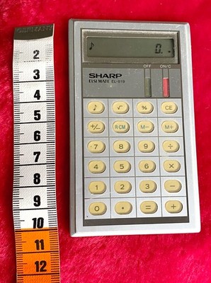 Sharp Elsi Mate EL-819 Rechner, Calculator, vintage,Sammlerstück, funktioniert,
