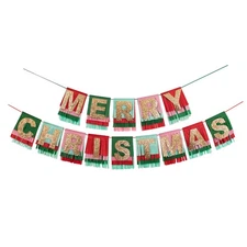 Meri Meri Merry Christmas Fringe Garland Banner