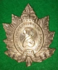 Queen’s Own Rifles of Canada Cap Badge, M7 - Canadian WW2