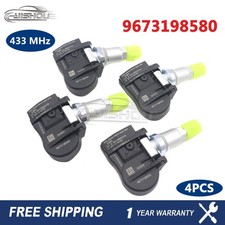 9673198580 5430T4 4Pcs TPMS For Peugeot 207 307 Citroen C4 Tire Pressure Sensor