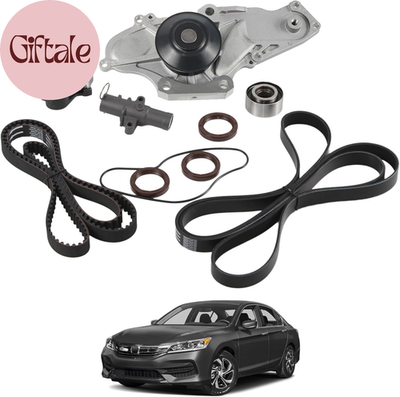 #ad TCKWP329 Serpentine Drive Timing Belt with Water Pump Kit Compatible with 2003 2 $108.50