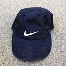NIKE Fitted Hat Toddler Kids Blue Cap One Size Swoosh